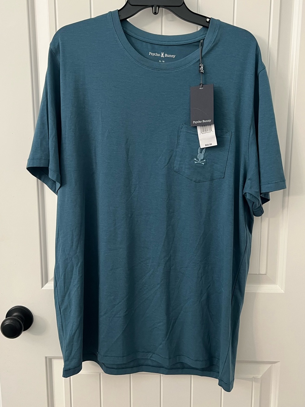 Psycho Bunny Teal Short-Sleeve Pocket Tee